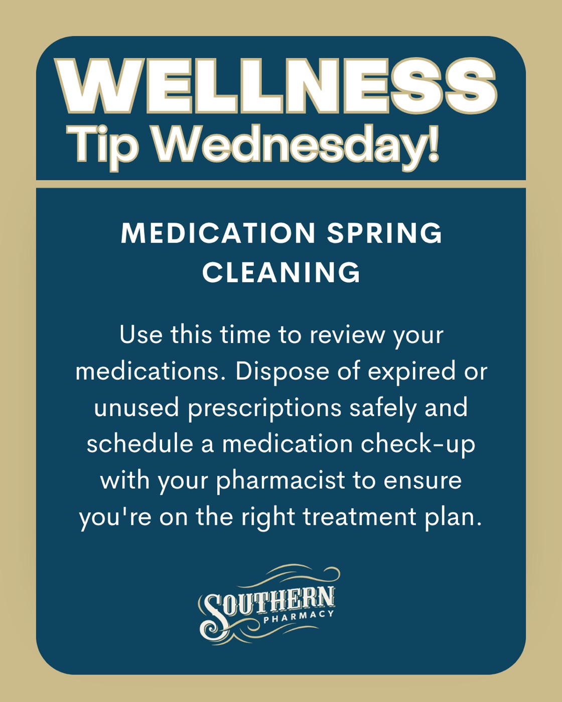 Wellness Tip Wednesday: medication spring cleaning