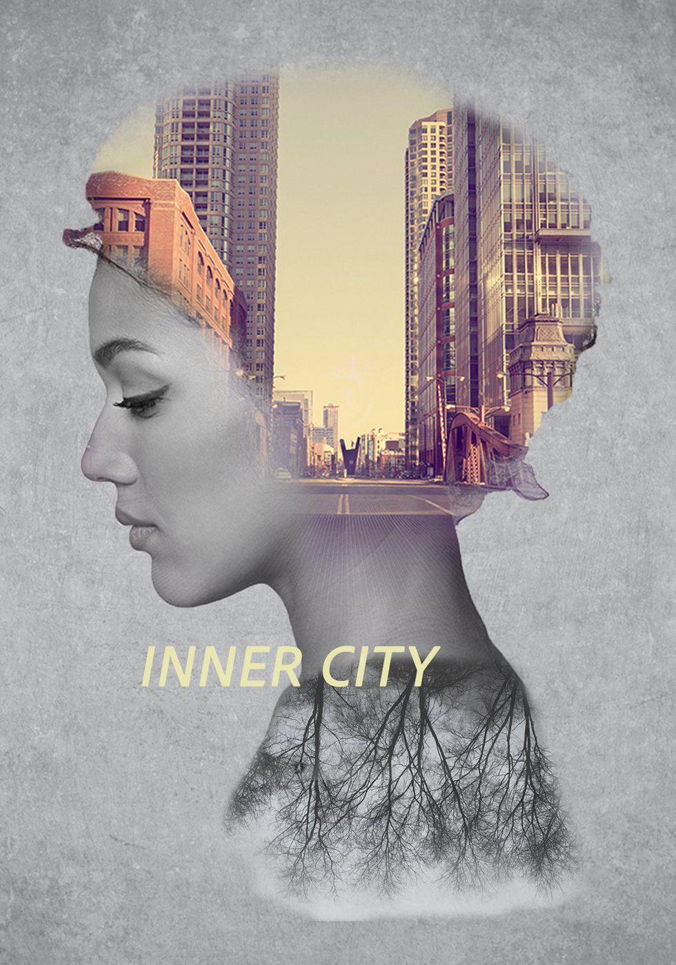 Inner City double exposure